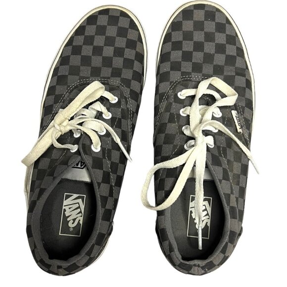 Vans Other - Vans Youth 5.5 Black & Gray Checkerboard Lace-Up Skate Shoes